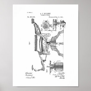 Barberer-Chair-Patent Poster