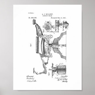 Barberer-Chair-Patent Poster