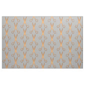 Barberhaarsalon Goldschere graues Muster Stoff (Fat Quarter (45,7 x 55,9 cm))