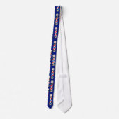 Barberpole auf Blau Krawatte (Rückseite)