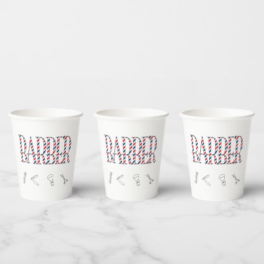 Barberporzellanplatte Pappbecher (Multi)
