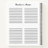 Barber's Daily Planner HAMbyWG Notizblock (Rückseite)