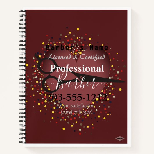 Barber's Daily Planner HAMbyWG Notizblock (Vorderseite)