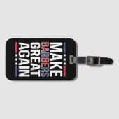 Barbers für Trump 2024 wieder zu großen Barrieren  Gepäckanhänger (Vorderseite (Horizontal))