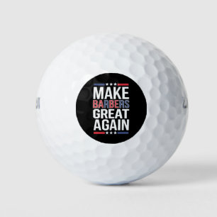 Barbers für Trump 2024 wieder zu großen Barrieren Golfball
