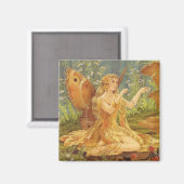 Barber's Golden Fairy Magnet (Vorderseite/Rückseite)