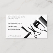 Barbers Tools formen Visitenkarten Visitenkarte (Rückseite)