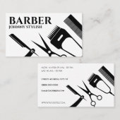 Barbers Tools formen Visitenkarten Visitenkarte (Vorne/Hinten)