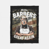 Barbers wieder großartig machen - Barrieren für Tr Fleecedecke (Vorderseite)
