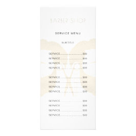 Barbersalon einfache, moderne und elegante Service Werbekarte