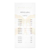 Barbersalon einfache, moderne und elegante Service Werbekarte (Hinten)