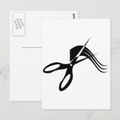 Barberschere - Haarstylist Postkarte (Vorne/Hinten)