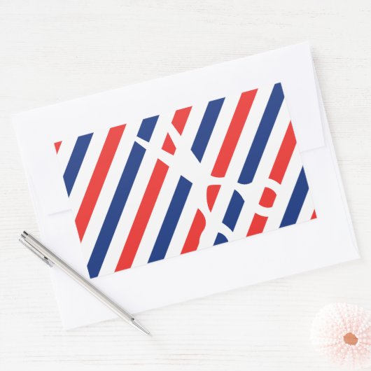 Barberschere Rechteckiger Aufkleber (Umschlag)