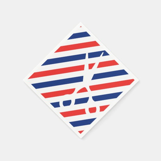 Barberschere Serviette (Ecke)