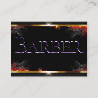 Barberschwarz, Grau, Gold-Visitenkarte Visitenkarte