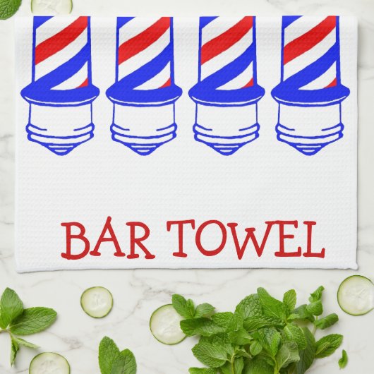 Barbershop Bar Handtuch (Gefaltet)