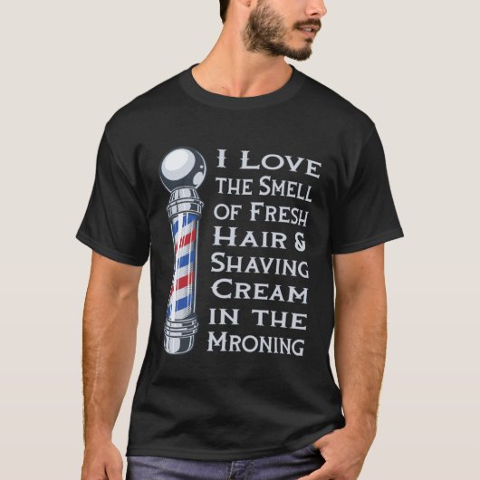 Barbershop Barber Coiffeur Haircut Beard Barbersho T-Shirt (Vorderseite)