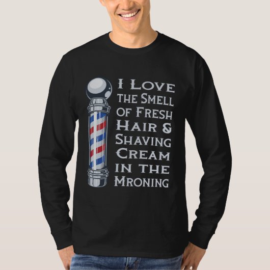 Barbershop Barber Coiffeur Haircut Beard Barbersho T-Shirt (Vorderseite)