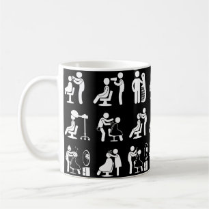 Barbershop Barber & Haarstylist Saloon Routine Kaffeetasse