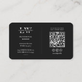 Barbershop Barber Pole Elegantes Schwarzes Silber Visitenkarte (Rückseite)