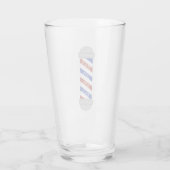 Barbershop Barber Pole Parts Cup Glas (Rückseite)