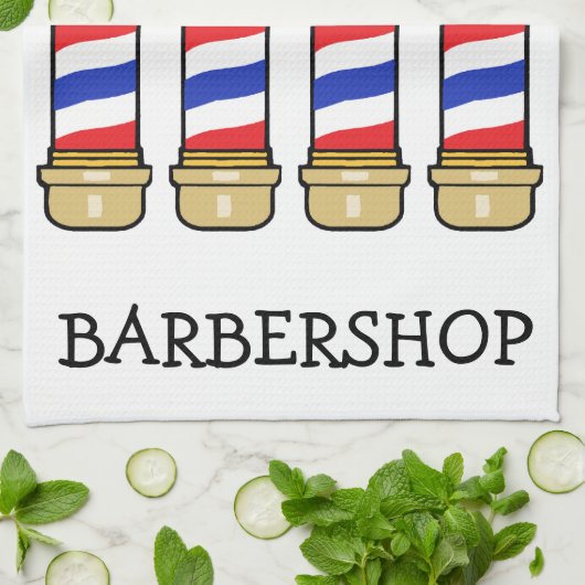 Barbershop Barber Poles Bar Handtuch personalisier (Gefaltet)