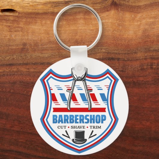 Barbershop Barber Schlüsselanhänger (Vorderseite)
