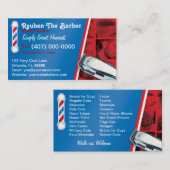 Barbershop Barber (Stollen und Kappenholz) Visitenkarte (Vorne/Hinten)