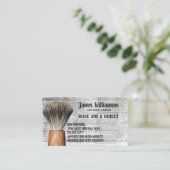 Barbershop Barber Stylist Shave Haircut Modern Visitenkarte (Stehend Vorderseite)