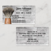 Barbershop Barber Stylist Shave Haircut Modern Visitenkarte (Vorne/Hinten)