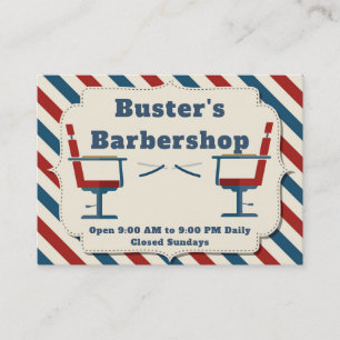 Barbershop Barberstühle mit Boarder Personalize Visitenkarte
