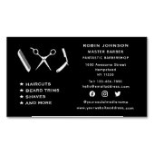 Barbershop Bart Trim Shave Magnetische Visitenkarte (Vorderseite)