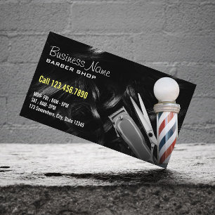 Barbershop Beruflich Hair Clipper Barber Visitenkarte