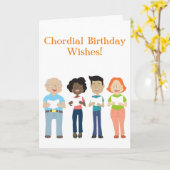 Barbershop Birthday Card Karte (Gelbe Blume)
