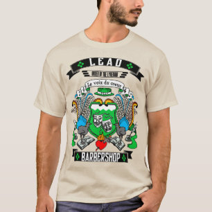 Barbershop Blei-Wappen T-Shirt