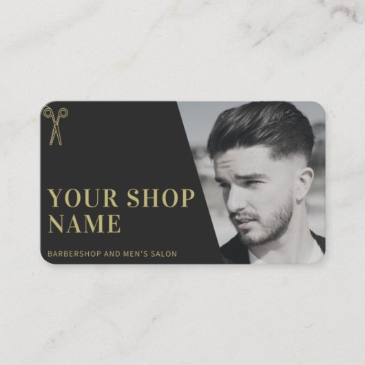 Barbershop Business Card Visitenkarte (Vorderseite)