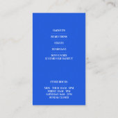 Barbershop Business Card Visitenkarte (Rückseite)