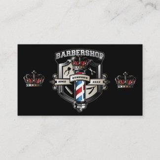 Barbershop Classic Logo personalisieren Visitenkarte