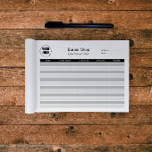 Barbershop-Client-Record Notizblock