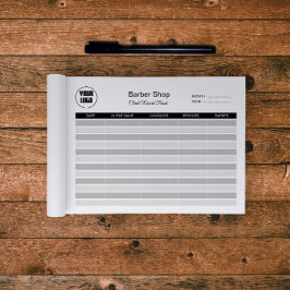 Barbershop-Client-Record Notizblock