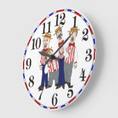 Barbershop Clock Große Wanduhr (Winkel)