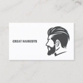 Barbershop Custom QR Barber Visitenkarte (Vorderseite)