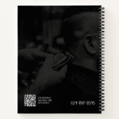 Barbershop Custom Spiral Notebook Notizblock (Rückseite)