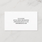 Barbershop Cuts | Mens Hair Care Visitenkarte (Rückseite)