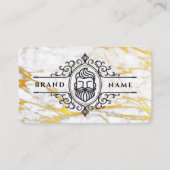 Barbershop Cuts Shavers Beard Vintag Visitenkarte (Vorderseite)