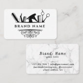 Barbershop Cuts Shavers Beard Vintag Visitenkarte (Vorne/Hinten)