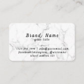 Barbershop Cuts Shavers Beard Vintag Visitenkarte (Rückseite)