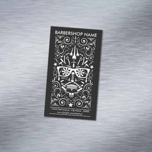 barbershop de los muertos magnetische visitenkarte (Beispiel)