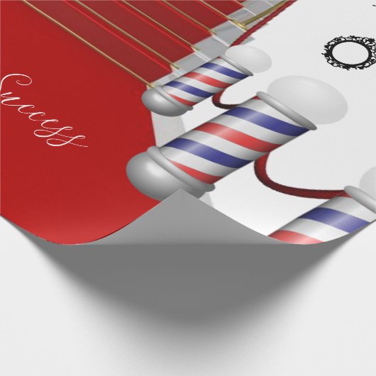 Barbershop Erfolgsschleifpapier Geschenkpapier (Ecke)