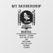 Barbershop Fensteraufkleber (Blatt)